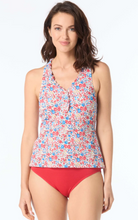 Load image into Gallery viewer, Beach House Nina Truffled Trim Textured Tankini Top
