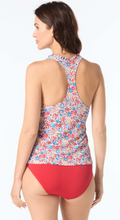 Load image into Gallery viewer, Beach House Nina Truffled Trim Textured Tankini Top
