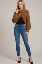 Load image into Gallery viewer, Turtle Neck Bolero Sweater
