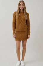 Load image into Gallery viewer, Cable Knit Mini Skirt
