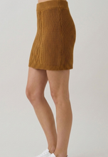 Load image into Gallery viewer, Cable Knit Mini Skirt
