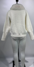 Load image into Gallery viewer, Faux Fur Sweater Jacket
