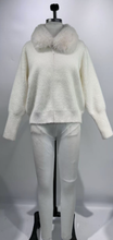 Load image into Gallery viewer, Faux Fur Sweater Jacket
