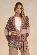 Load image into Gallery viewer, Print Cardigan Sweater
