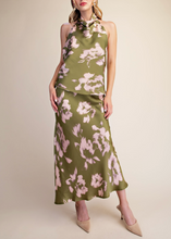 Load image into Gallery viewer, Halter Neck Open Back Satin Top
