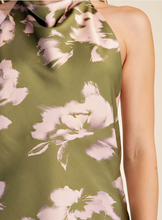 Load image into Gallery viewer, Halter Neck Open Back Satin Top
