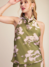 Load image into Gallery viewer, Halter Neck Open Back Satin Top
