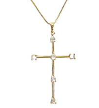 Load image into Gallery viewer, Tom'e Cz Cross Necklace
