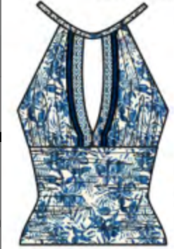 Hi Neck Tankini