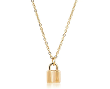 Load image into Gallery viewer, Mini Lock Necklace

