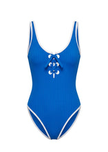 Load image into Gallery viewer, Solid &amp; Striped Sia One Piece Ribbed Olympian Blue
