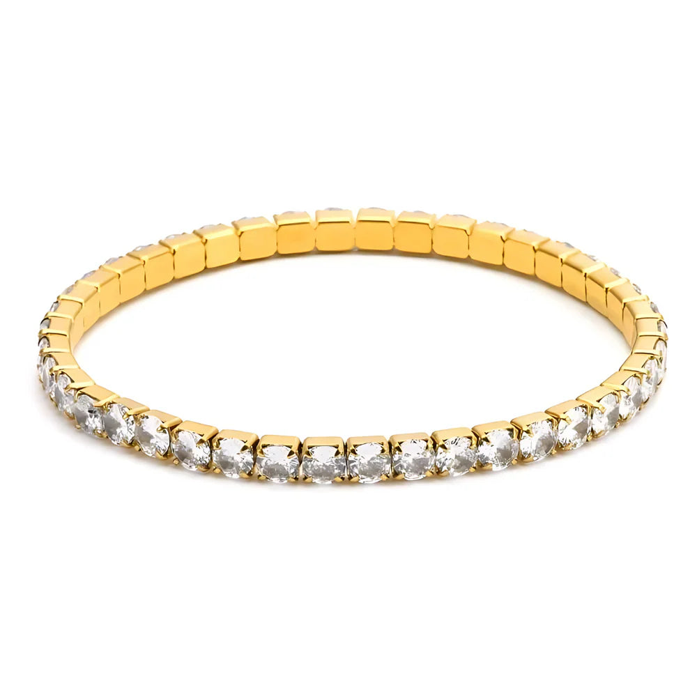 Eileen CZ Stitch Bracelet 3.5mm