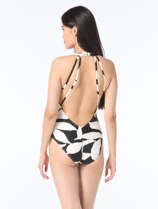 Shirred One Piece Swimsuit