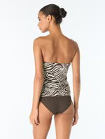 Load image into Gallery viewer, Vince Camuto Draped Bandeau Tankini Top
