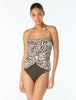 Vince Camuto Draped Bandeau Tankini Top