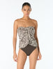 Vince Camuto Draped Bandeau Tankini Top