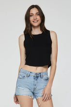 Load image into Gallery viewer, Baby Cleo Cropped Ribbed Tank
