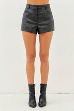 Load image into Gallery viewer, Weave Vegan Leather Shorts With Pockets
