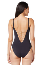 Load image into Gallery viewer, Lets Get Knotty Lace Down One-Piece Swimsuit
