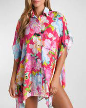 Load image into Gallery viewer, Sunshine 79 Expressive Garden Resort Shirt Cover Up
