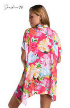 Load image into Gallery viewer, Sunshine 79 Expressive Garden Resort Shirt Cover Up
