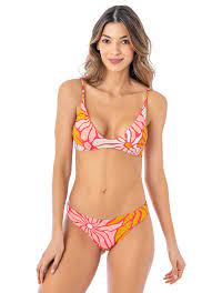 Maaji: Dali Flowers Creta Sporty Bralette Bikini Top