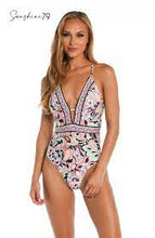 Load image into Gallery viewer, Sunshine 79 Feel Good Paisley V-Plunge One Piece
