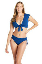 Load image into Gallery viewer, Bleu Cap Sleeve Bikini Top
