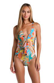 Sunshine 79 Trippy Tropics Reversible V-Plunge One Piece