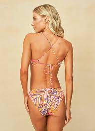 Maaji Caramel Foliage Flirt Thin Side Bikini Bottom