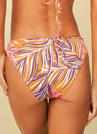 Maaji Caramel Foliage Flirt Thin Side Bikini Bottom