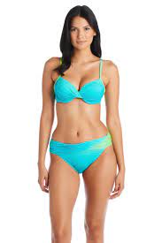 Bleu Rod Cool Breeze Underwire Over the Shoulder Bikini Top