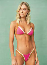 Load image into Gallery viewer, Maaji Radiant Pink Rewind Fixed Triangle Bikini Top
