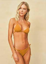 Load image into Gallery viewer, Maaji Caramel Brown Sunning Tie Side Bikini Bottom
