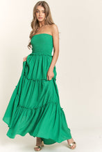 Load image into Gallery viewer, Solid Smocked Tube Top Maxi Dress
