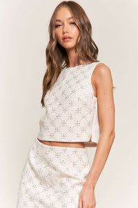 Ivory Sleeveless Top