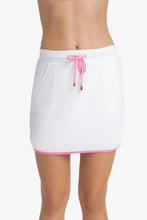 Load image into Gallery viewer, Courtney Skirt Terry Cover-Up | Pink Gingham
