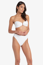 Load image into Gallery viewer, Hook Back Tortoise Bandeau | Textured White
