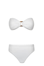 Load image into Gallery viewer, Shirred Bottom | Textured White
