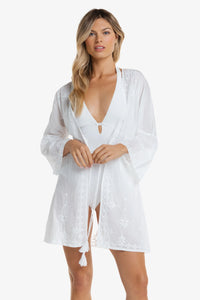 Kara Key Hole One-Piece | Textured White