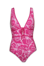 Load image into Gallery viewer, Plunge Front Tie One-Piece
