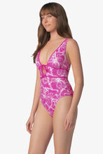 Load image into Gallery viewer, Plunge Front Tie One-Piece
