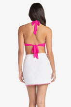 Load image into Gallery viewer, Courtney Skirt Terry Cover-Up | Pink Gingham
