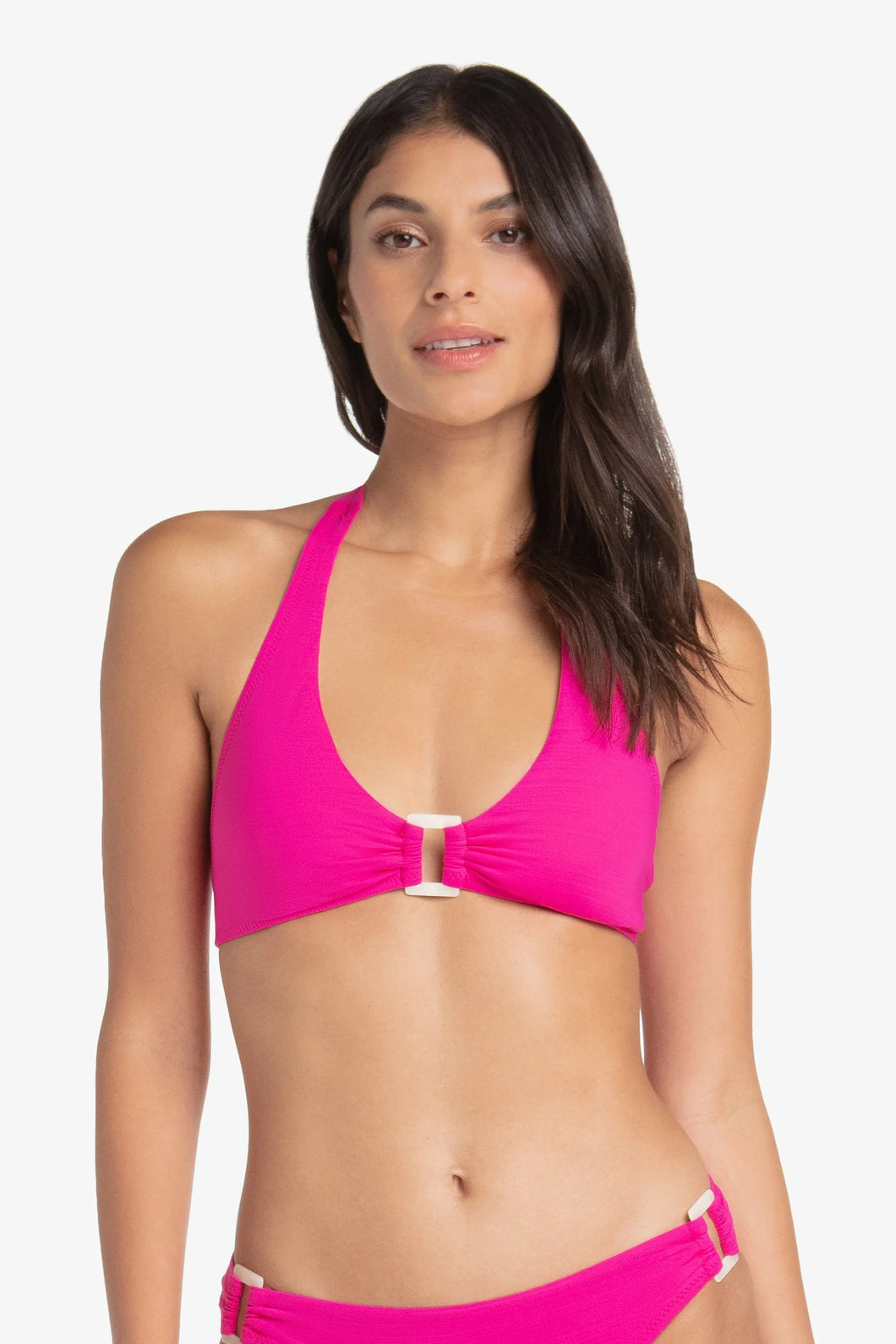 Shell Halter | Textured Lotus Pink